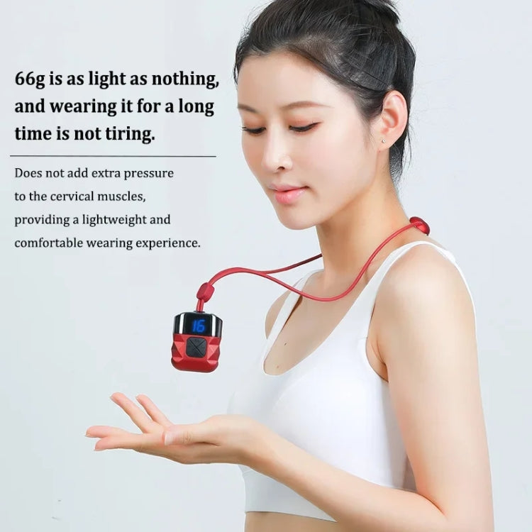 Mini Hanging Neck EMS Pulse Cervical Massager Shoulder and Neck Physiotherapy Instrument(Dark Gray)