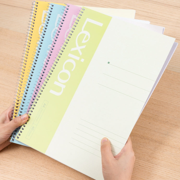 Deli 7688 A4 60-pages Spiral Bound Notebook Live Page Office Business Notepad