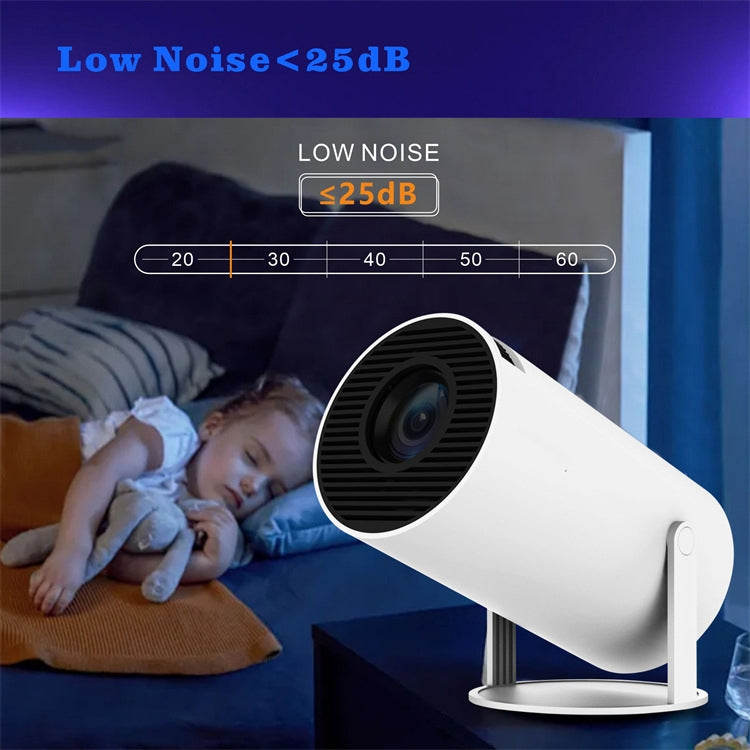 HY300 Smart Projector Android 11.0 System 120 Lumen Portable Projector UK Plug
