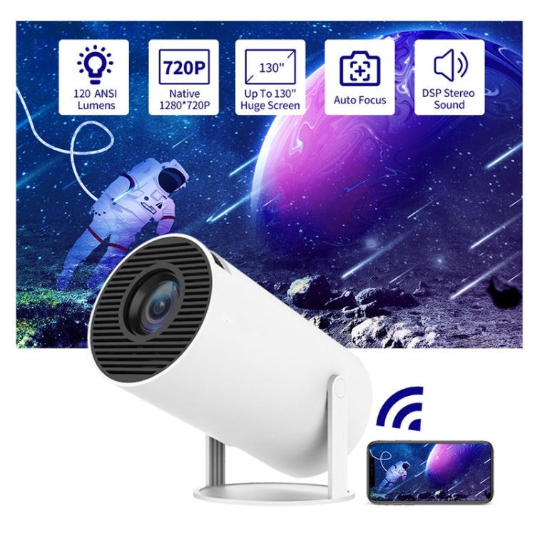 HY300 Smart Projector Android 11.0 System 120 Lumen Portable Projector UK Plug