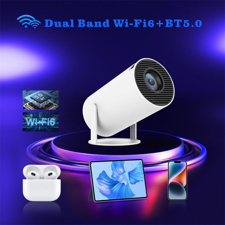 HY300 Smart Projector Android 11.0 System 120 Lumen Portable Projector UK Plug