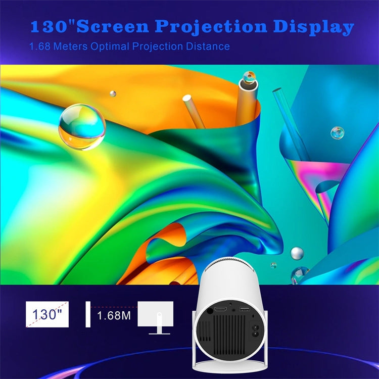 HY300 Smart Projector Android 11.0 System 120 Lumen Portable Projector UK Plug