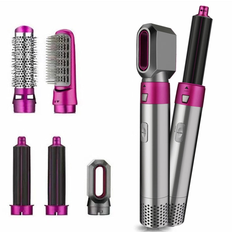 5 In 1 Hot Air Comb Automatic Curling Iron Square Model Hair Styling Comb Curling And Straightening, Plug: UK Plug