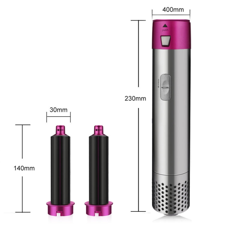 5 In 1 Hot Air Comb Automatic Curling Iron Square Model Hair Styling Comb Curling And Straightening, Plug: UK Plug