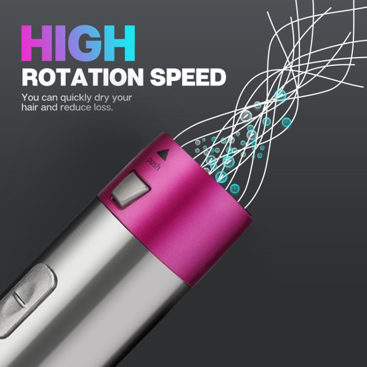 5 In 1 Hot Air Comb Automatic Curling Iron Square Model Hair Styling Comb Curling And Straightening, Plug: UK Plug