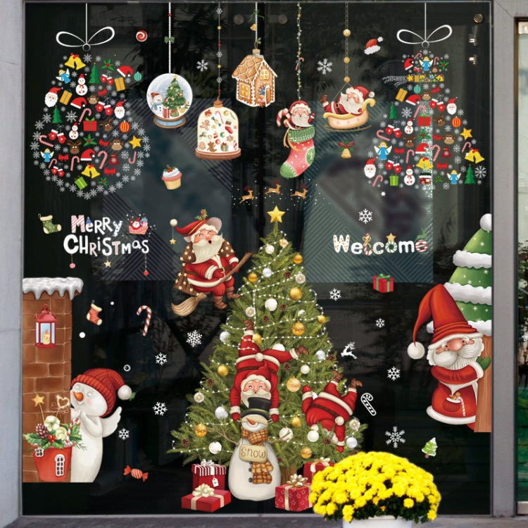 Christmas Window Decoration Poster Santa Claus Elk Snowflake Glass Wall Stickers, SD-01 45x60cm, SD-02 45x60cm, SD-03 30x90cm, SD-05 30x90cm, SD-12 30x90cm, SD-2203 30x45cm, SD-2204 30x45cm, SD-2205 30x45cm, SD-2206 45x60cm, SD-2207 45x60cm            ...
