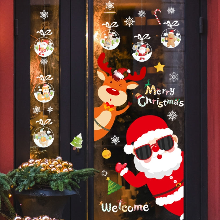 Christmas Window Decoration Poster Santa Claus Elk Snowflake Glass Wall Stickers, SD-01 45x60cm, SD-02 45x60cm, SD-03 30x90cm, SD-05 30x90cm, SD-12 30x90cm, SD-2203 30x45cm, SD-2204 30x45cm, SD-2205 30x45cm, SD-2206 45x60cm, SD-2207 45x60cm            ...