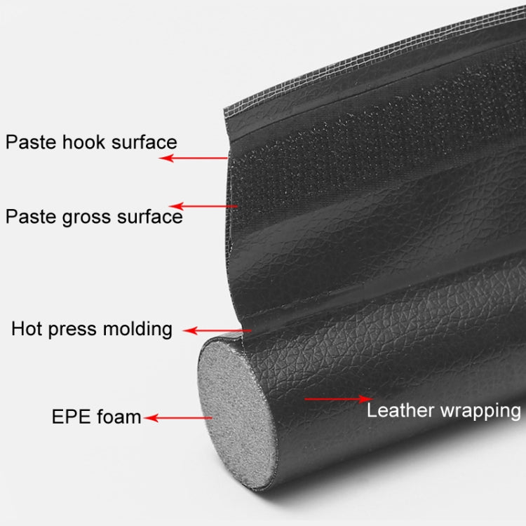 Door Bottom Seal Strip Door Seam Soundproof Windproof Sticker Door Foot Down Gap Self-Adhesive Blocking Strip(Unilateral Brown)