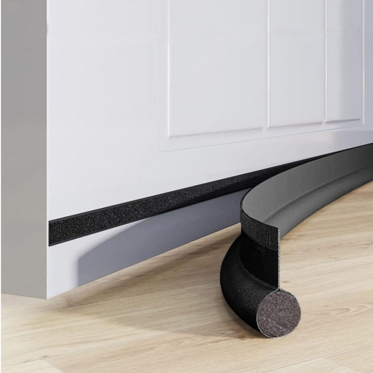 Door Bottom Seal Strip Door Seam Soundproof Windproof Sticker Door Foot Down Gap Self-Adhesive Blocking Strip(Unilateral Brown)