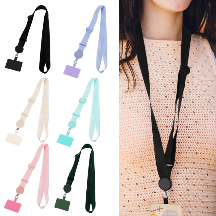 Mobile Phone Anti-lost Neck Strap Lanyard Detachable Hanging Chain(Black)