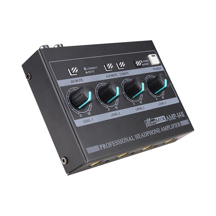 Mini HIFI 8-channel Monitoring Portable Headphone Amplifier Distributor(US Plug)