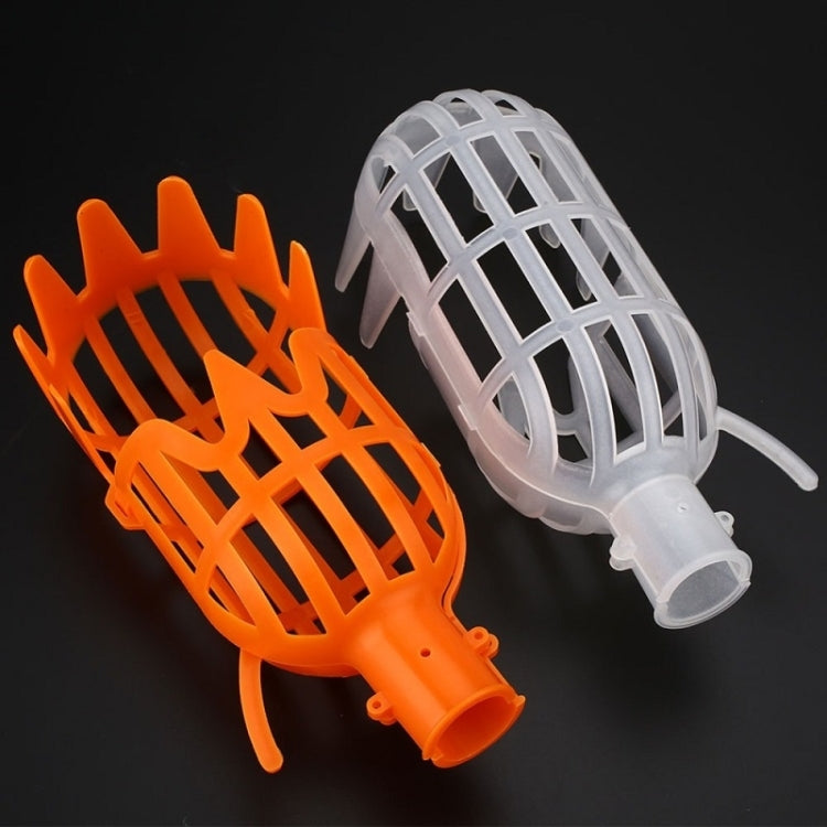 Large Garden Basket Fruit Picker Head High-Altitude Picking Fruit Artifact(White)
