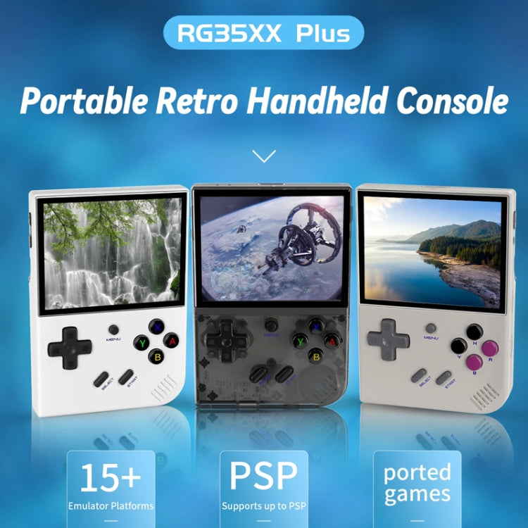 ANBERNIC RG35XX PLUS  Handheld Game Console 3.5-Inch IPS Screen Support HDMI TV 64GB(Retro Gray)