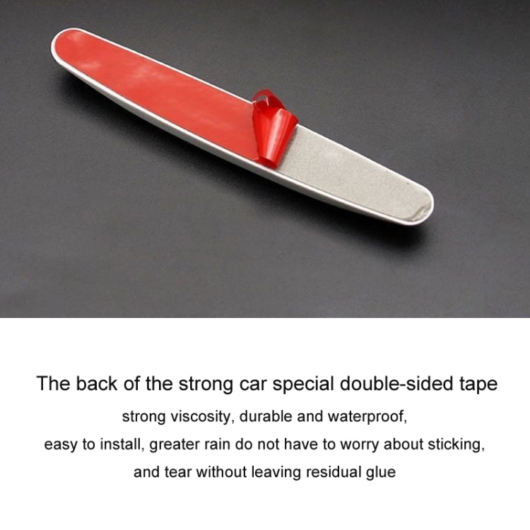 4pcs/set Car Door Anti-collision Strips Rearview Mirror Anti-scratch Stickers(Grey)