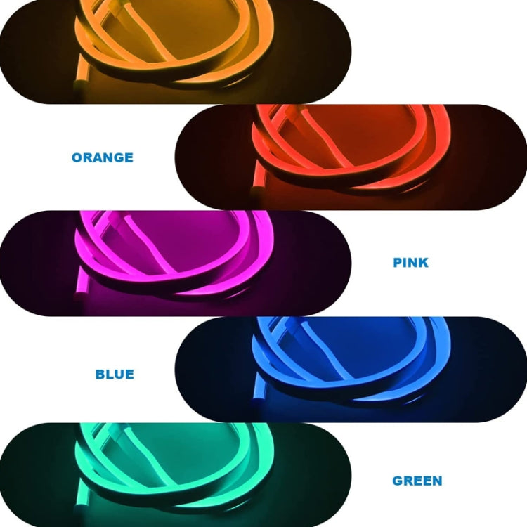2m 5V LED Light Strip USB Flexible Neon Silicone Soft Strips Set(Pink)