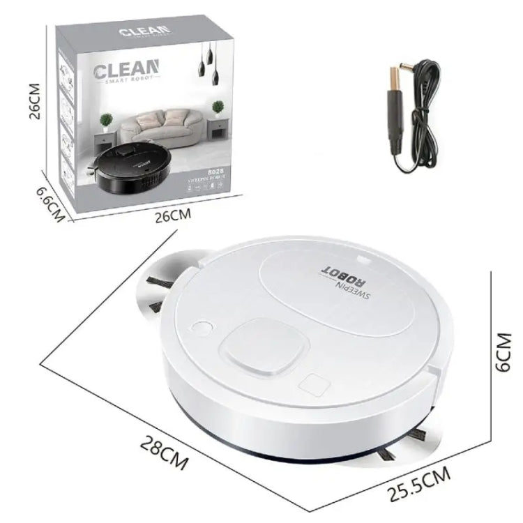 Intelligent Screening Robot USB Charging Automatic Cleaning Machine Vacuum Cleaner(White)