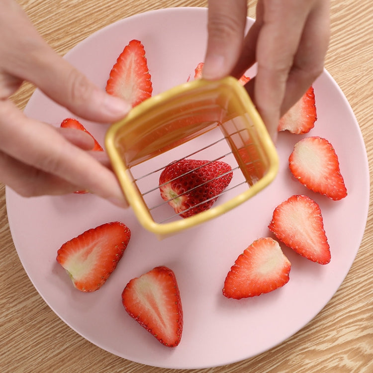 Cup Slicer Strawberry Grape Vegetable Slicing Tool Kitchen Gadget(Green)