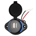 Dual USB 12V/24V Waterproof Modified Car Charger, UCC-310-2U 3.1A