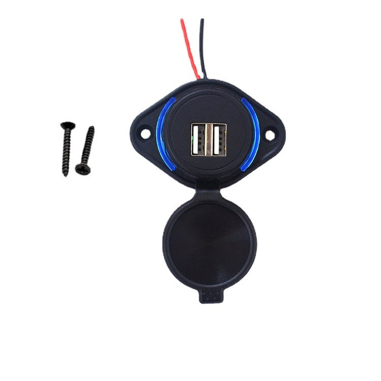 Dual USB 12V/24V Waterproof Modified Car Charger, UCC-310-2U 3.1A
