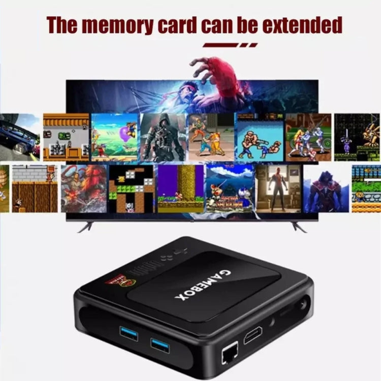 G10 GAMEBOX TV Box Dual System Wireless Android 3D Home 4K HD Game Console Support PS1 / PSP, Style: 64G 30,000+ Games (White)