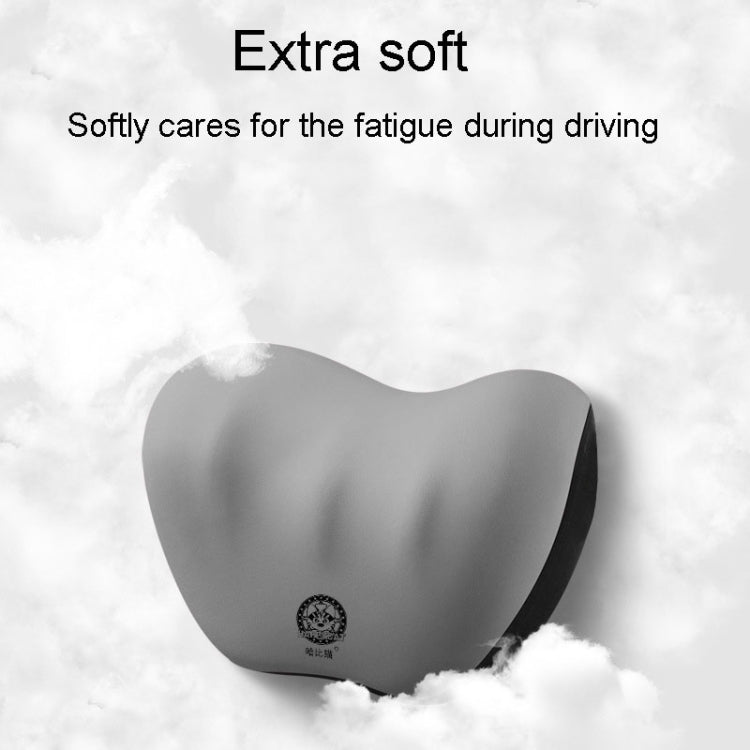 Automotive Memory Foam Backrest Headrest Car And Home Soft Cushion Lumbar Pillow Backrest, Style: Lumbar Cushion Black