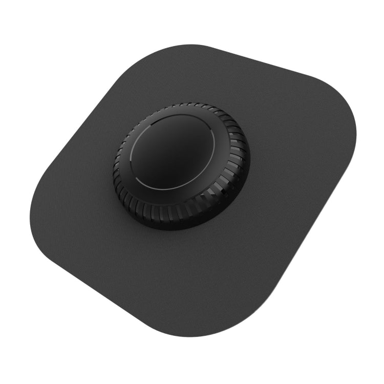 For AirTag Locator Protective Case PC+TPU High-Viscosity Waterproof Cloth Cover(Black)