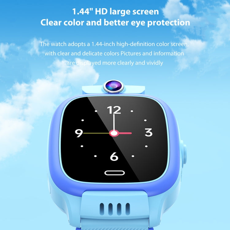 Y36 1.44-inch 4G Video Call Waterproof Smart Children Phone Watch with SOS Function(Black)