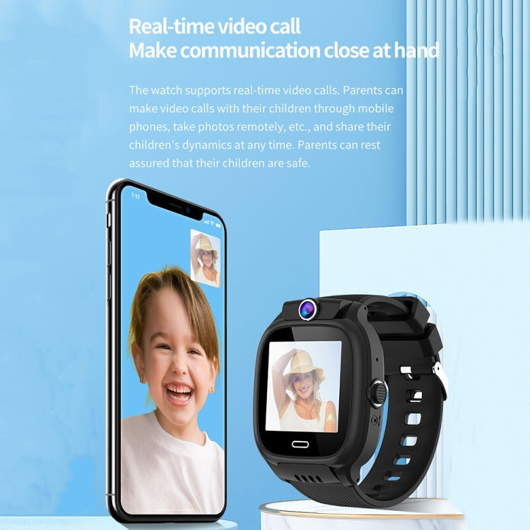 Y36 1.44-inch 4G Video Call Waterproof Smart Children Phone Watch with SOS Function(Blue)