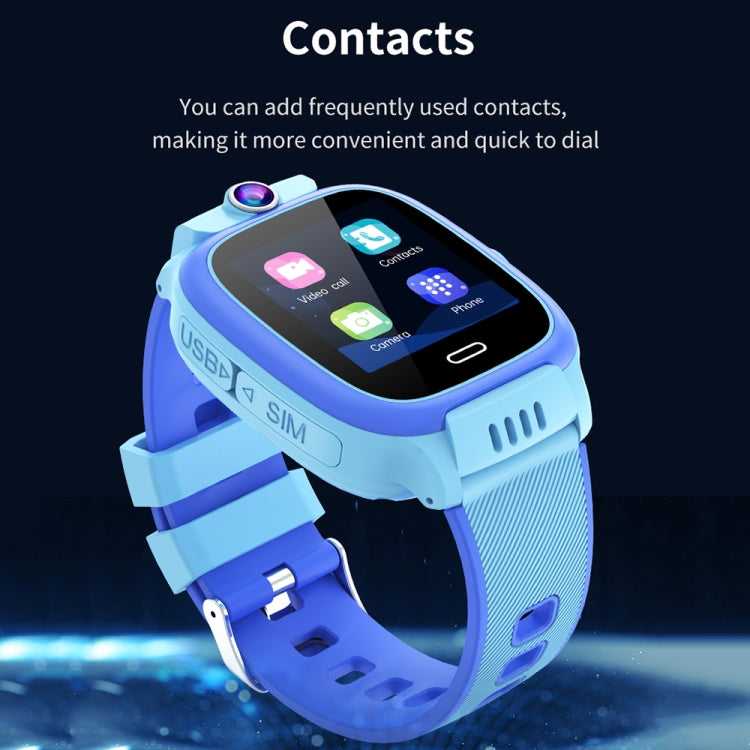 Y36 1.44-inch 4G Video Call Waterproof Smart Children Phone Watch with SOS Function(Black)