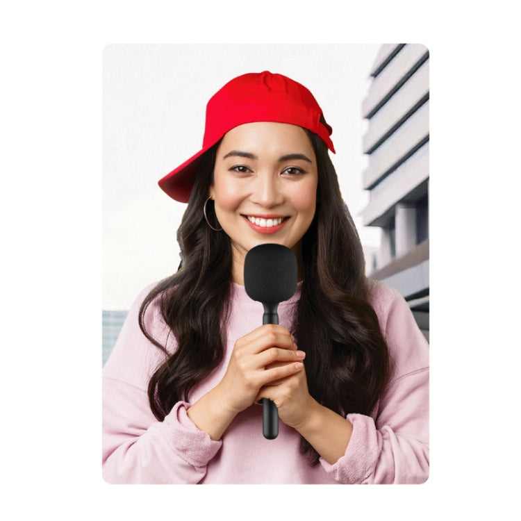Microphone Interview Handle For DJI Mic / Moma / Rode Wireless Go / Relacart(Black)