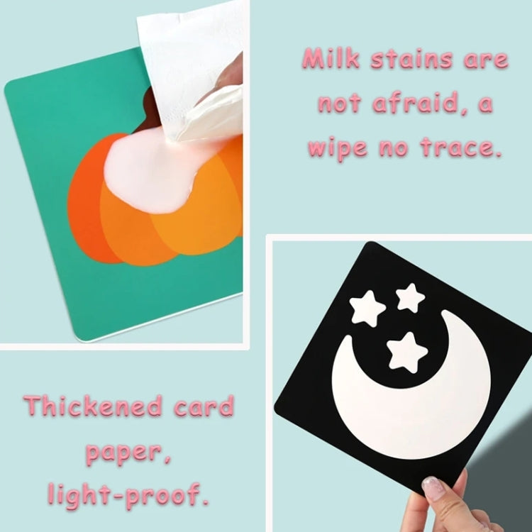 20pcs /Book Baby Early Learning Card Children Eye Care Visual Stimulation Card, Style: 4-order Real Object