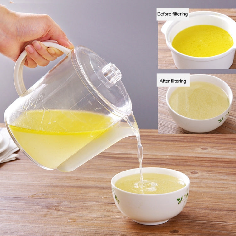 1500ml Kitchen Grease Trap Soup Kettle With Strainer Grease Separator Kettle Filter Cup
