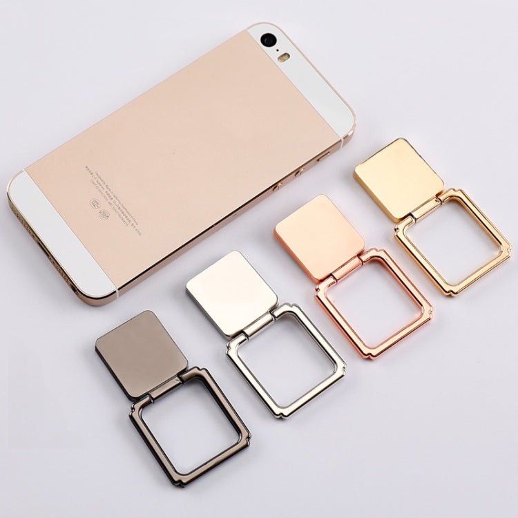 Magnetic 360 Degree Rotating Square Ring Buckle Mobile Phone Holder(Random Color Delivery)
