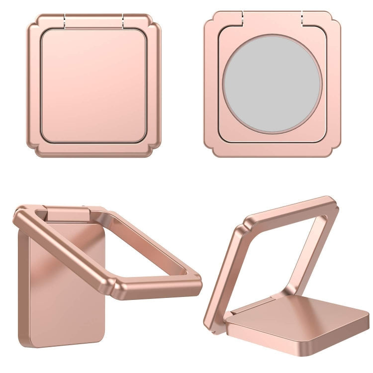 Magnetic 360 Degree Rotating Square Ring Buckle Mobile Phone Holder(Random Color Delivery)