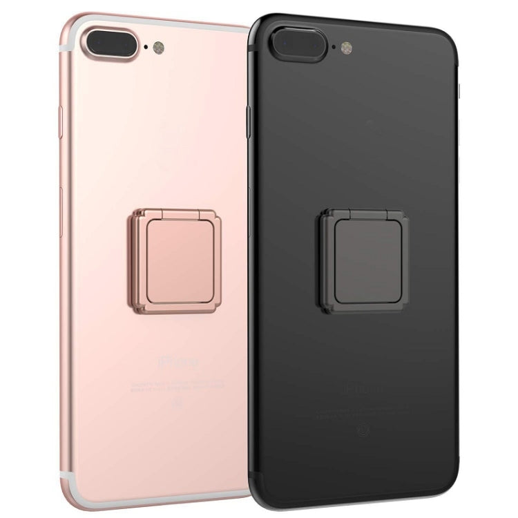 Magnetic 360 Degree Rotating Square Ring Buckle Mobile Phone Holder(Random Color Delivery)