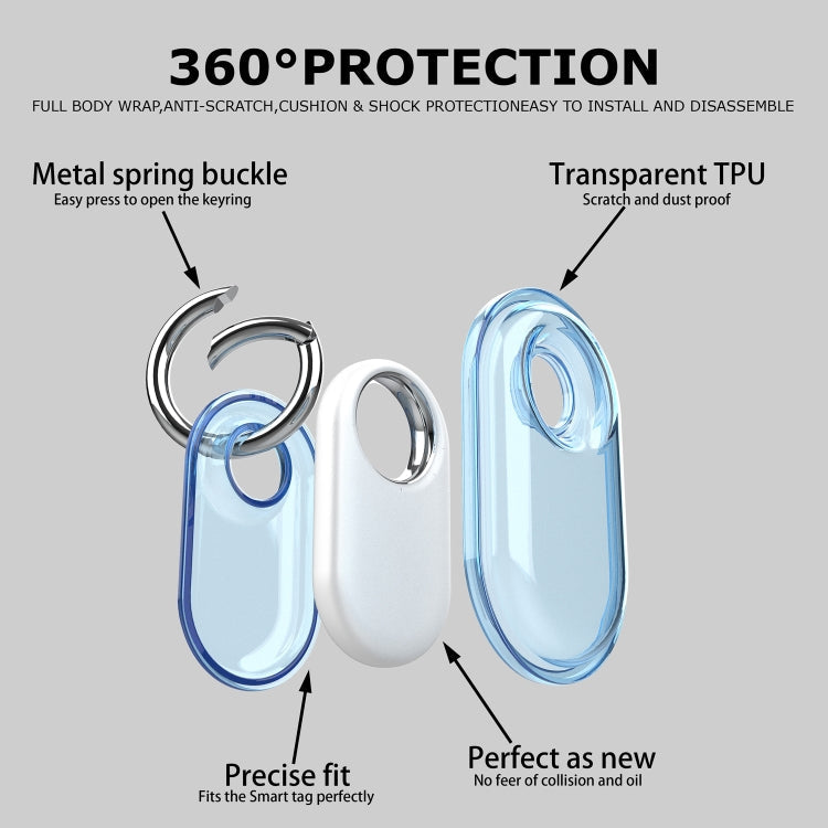 For Samsung Galaxy SmartTag 2 Keychain All Inclusive IP68 Waterproof Protective Case