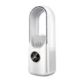 Desk Bladeless Humidification Electric Fan Six Gear Adjustable with LED Light Timing Function(White)