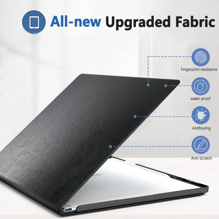 For ReMarkable 2 10.3 Inch 2020 Paper Tablet Case Slim Lightweight Folding Book Folio Cover(Black)