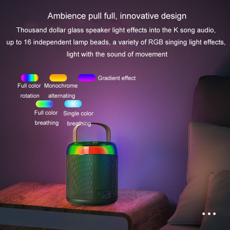 Home Portable Bluetooth Speaker Small Outdoor Karaoke Audio, Y1 White, Y1 Pink, Y1 Black