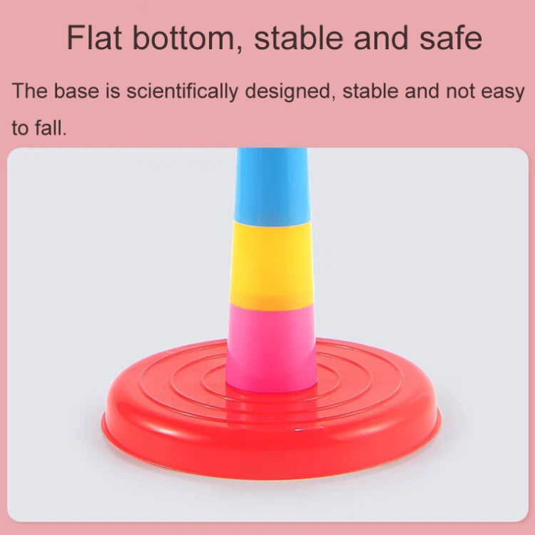Night Market Stall Detachable Throwing Hoop Toys Children Parent-Child Games, Spec: 1 Tower 3 Circles