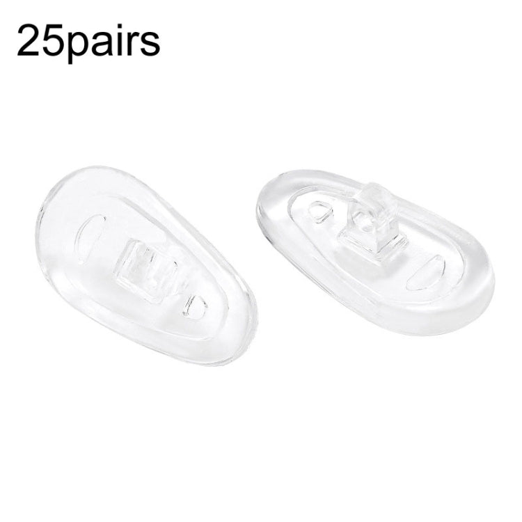 25pairs Eyeglasses Airbag Nosepiece Silicone Soft Nose Pad Universal Accessory, Model: Medium