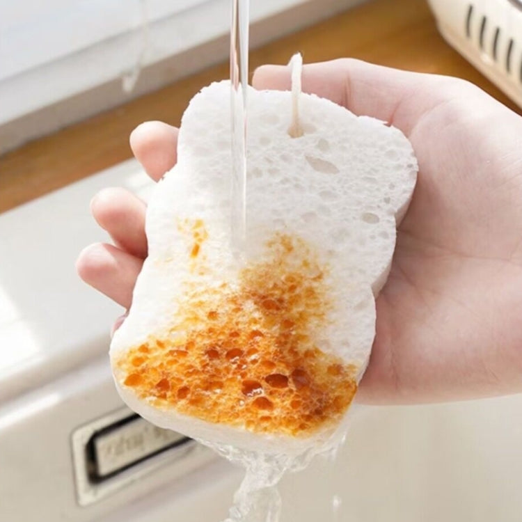 5pcs /Pack Cartoon Wood Pulp Sponge Wipe Kitchen Dishes Pots Dinnerware Scrubber(Random Style)