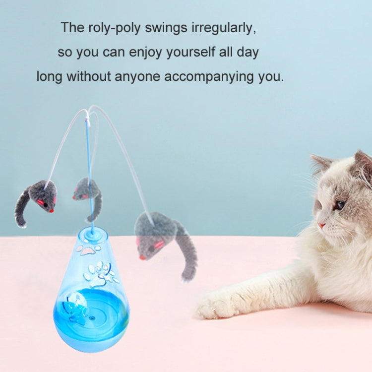 Cat Toy Ball Cat Stick Self-stimulation Boredom Relief Food Leakage Tumbler(Water Drop Yellow)