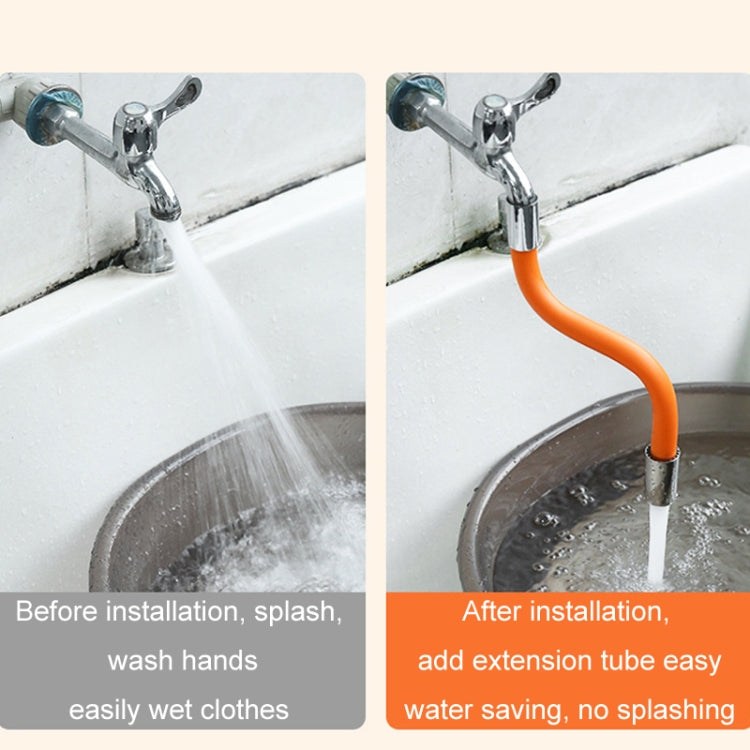 Faucet Splash-proof Universal Bending Shaping Extension Tube, Length: 20cm