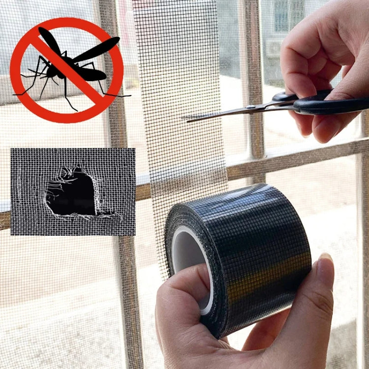 5cm x 5m Door Curtain Mosquito Net Screen Window Anti-Mosquito Repair Subsidy(Gray)