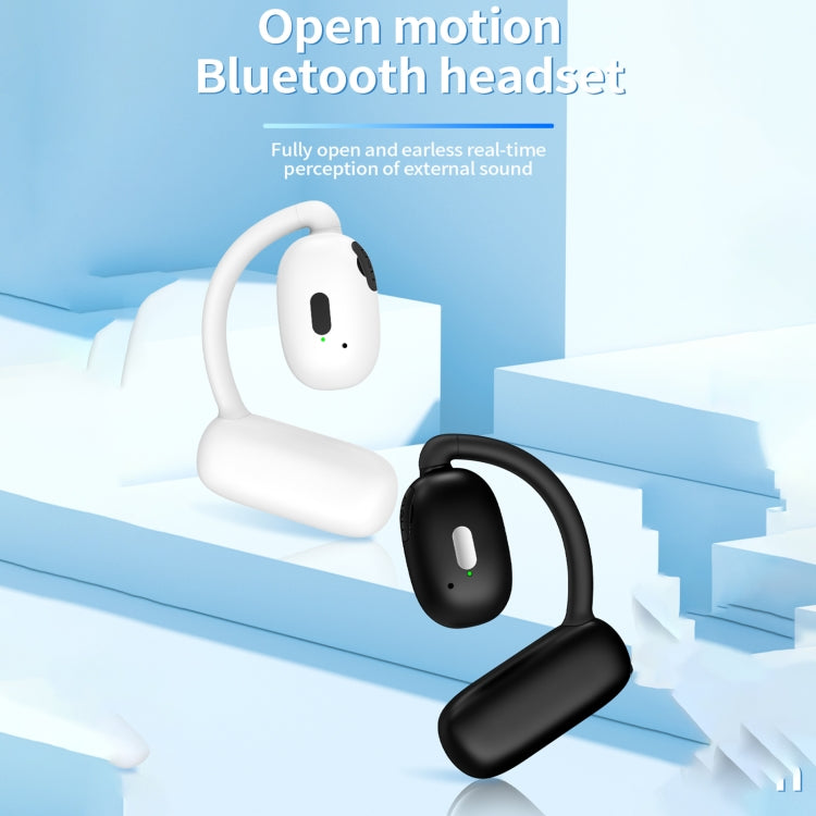 Bluetooth V5.4 Hanging Ear Wireless Earbuds Stereo Sound Headphones(White)
