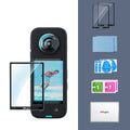 For Insta360 X3 aMagisn Screen Tempered Film Protection Sports Camera Accessories, 2sets