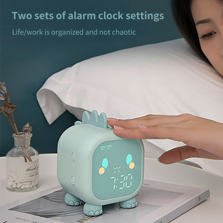 Dinosaur Kids Alarm Clock Electronic Clock Multifunctional Chime Small Alarm Clock(Pink)