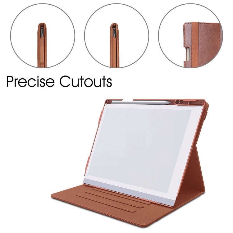 For ReMarkable 2 10.3 Inch 2020 Paper Tablet Case 360 Degree Rotating Stand Cover with Pencil Holder(Brown)