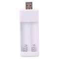 Directly Inserted 2 Slots USB AA / AAA Rechargeable Battery Charger